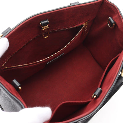 オンザゴーPM バイカラー モノグラムアンプラント ハンドバッグ レザー ブラック ベージュ 2WAY ルイヴィトン バッグ LOUIS VUITTON