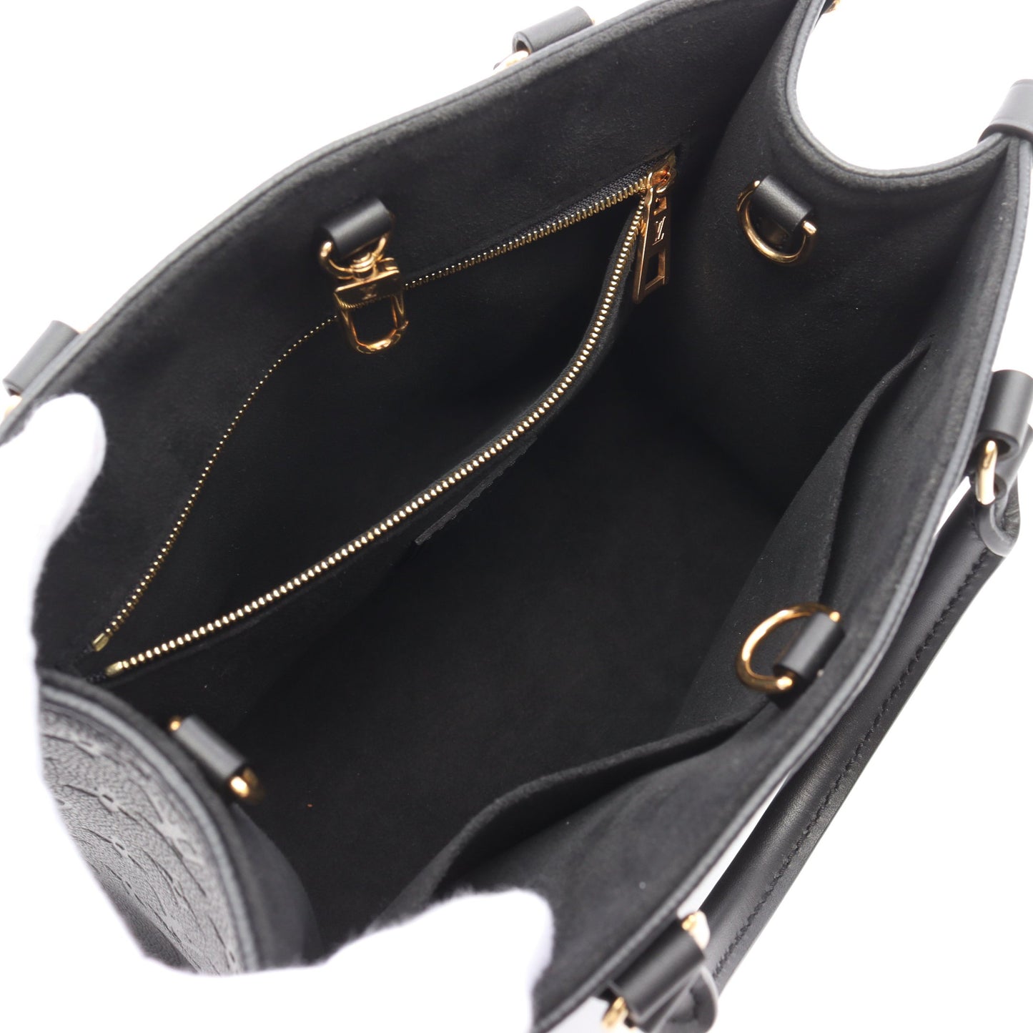 オンザゴーPM モノグラムアンプラント ノワール ハンドバッグ レザー ブラック 2WAY ルイヴィトン バッグ LOUIS VUITTON