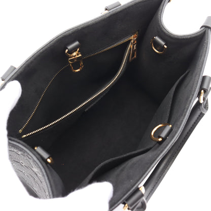 オンザゴーPM モノグラムアンプラント ノワール ハンドバッグ レザー ブラック 2WAY ルイヴィトン バッグ LOUIS VUITTON