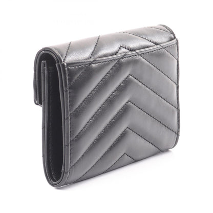 モノグラム サンローラン エンベロープ ウォレット 二つ折り財布 レザー ブラック サンローラン 財布・小物 Saint Laurent