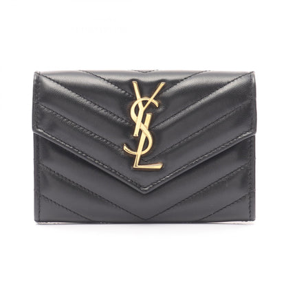 モノグラム サンローラン エンベロープ ウォレット 二つ折り財布 レザー ブラック サンローラン 財布・小物 Saint Laurent