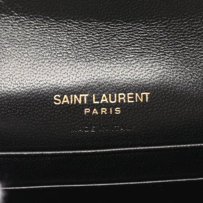モノグラム サンローラン エンベロープ ウォレット 二つ折り財布 レザー ブラック サンローラン 財布・小物 Saint Laurent