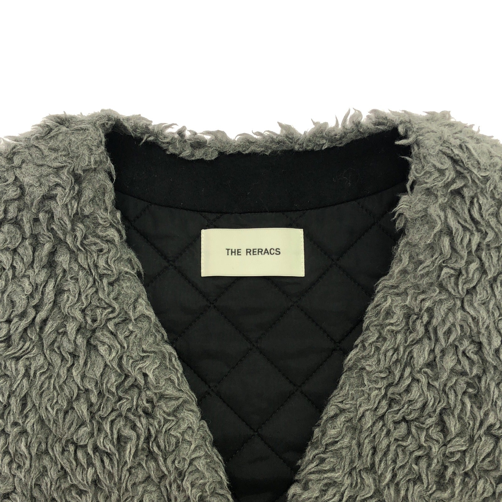 21FW-RECT-134L-UASP ボア ベスト グレー ベスト ウール グレー