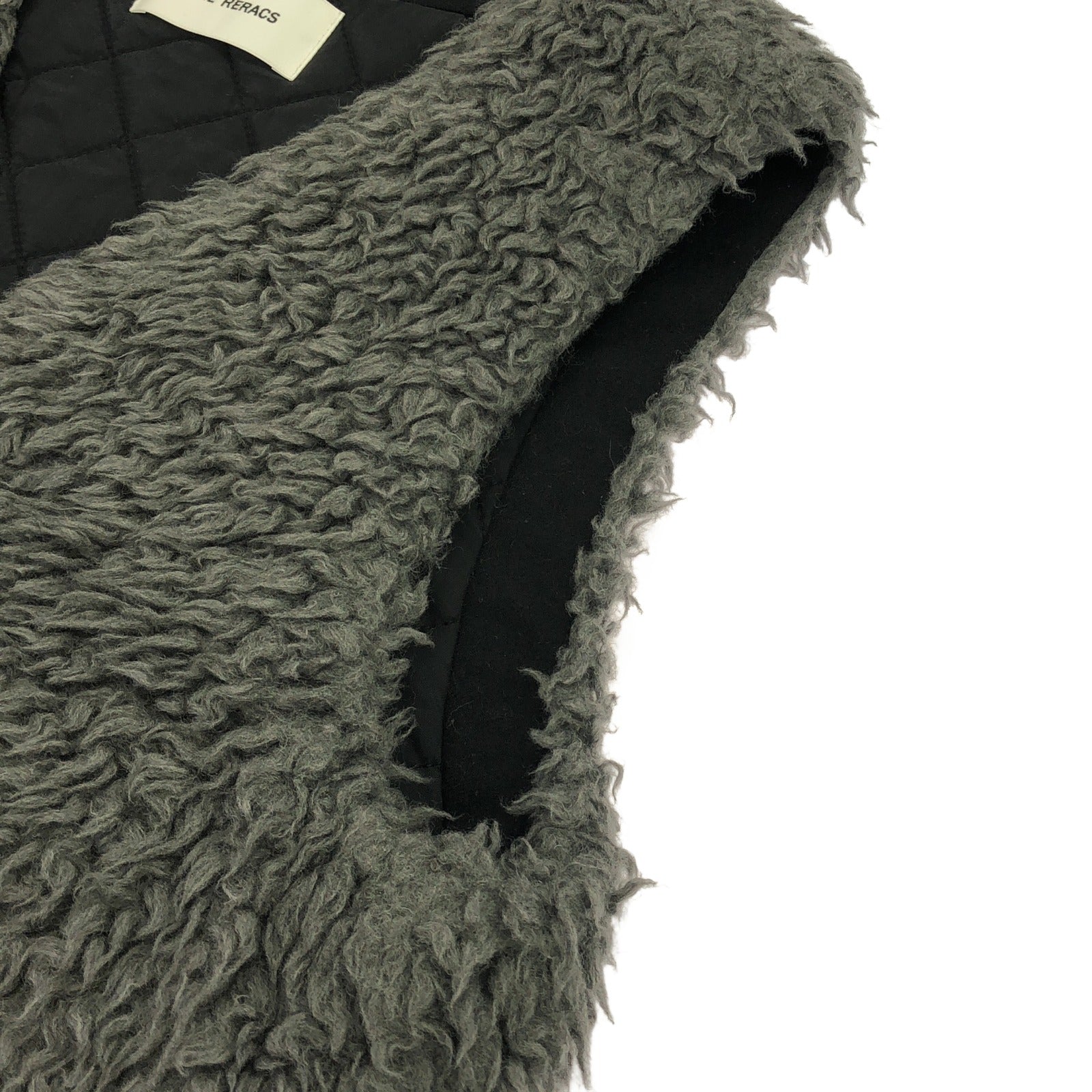 21FW-RECT-134L-UASP ボア ベスト グレー ベスト ウール グレー