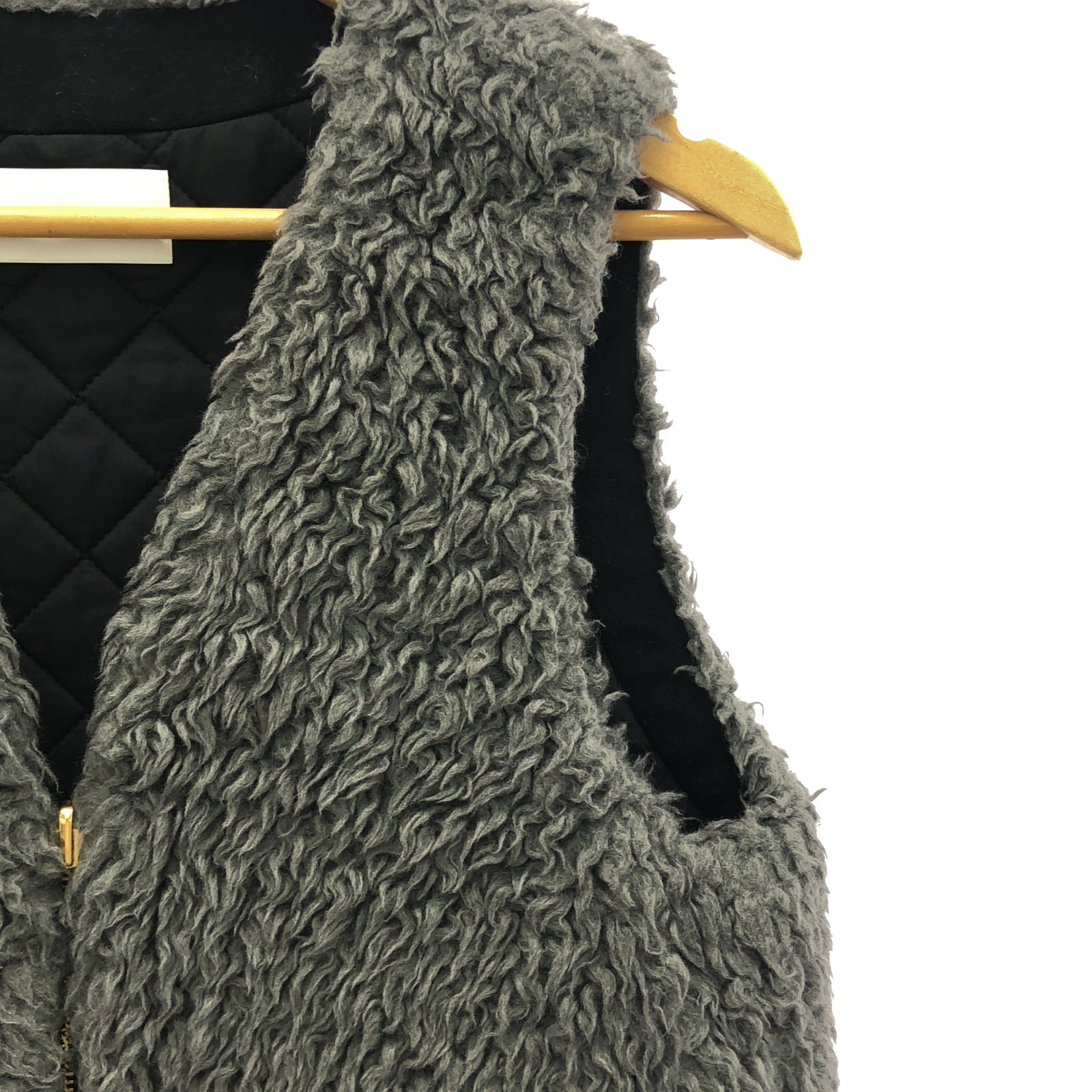 21FW-RECT-134L-UASP ボア ベスト グレー ベスト ウール グレー