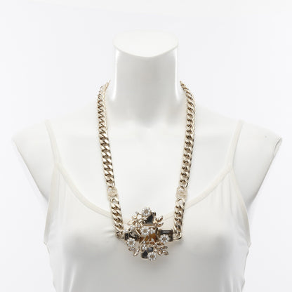 ネックレス GP フェイクパール ラインストーン ゴールド B22K シャネル アクセサリー CHANEL