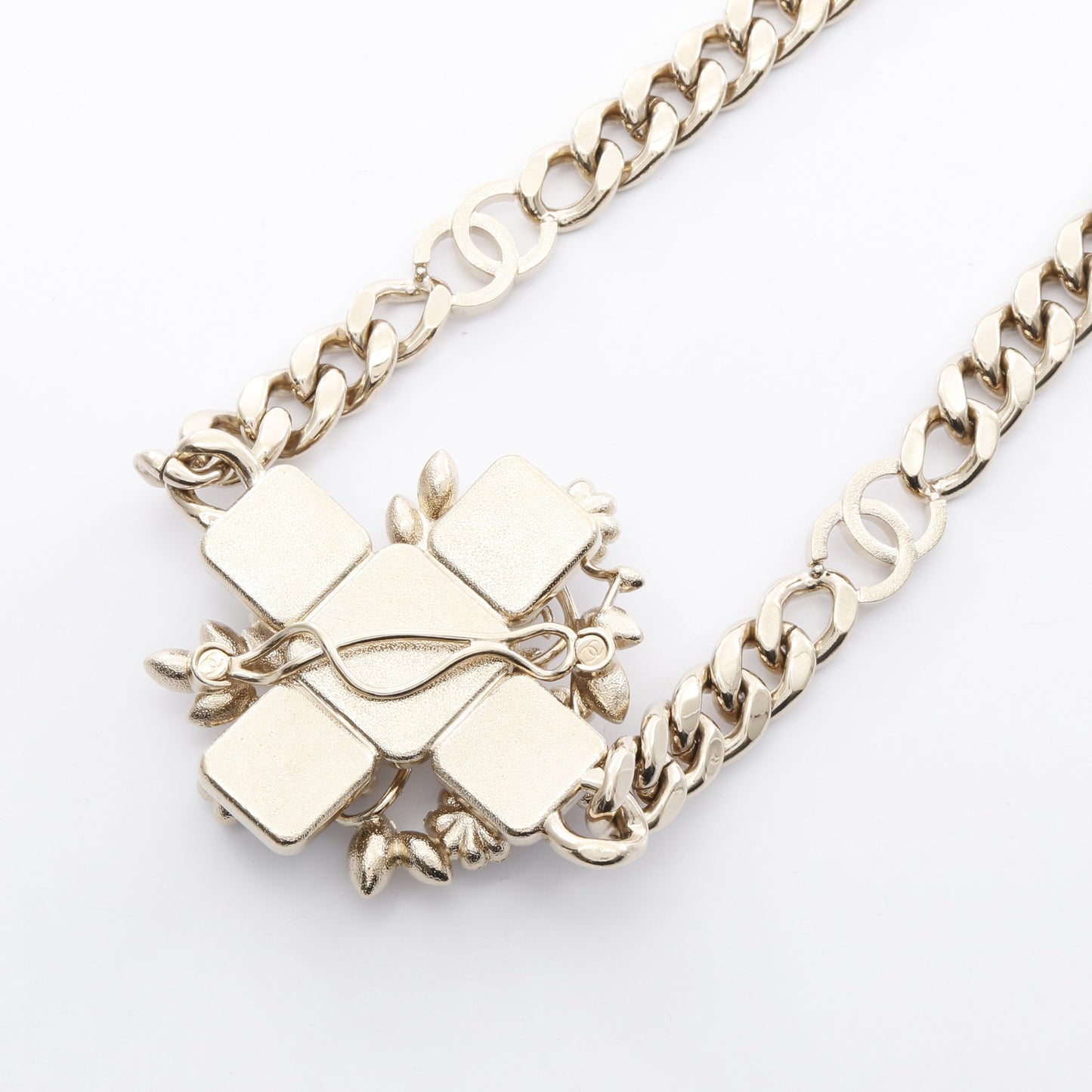 ネックレス GP フェイクパール ラインストーン ゴールド B22K シャネル アクセサリー CHANEL