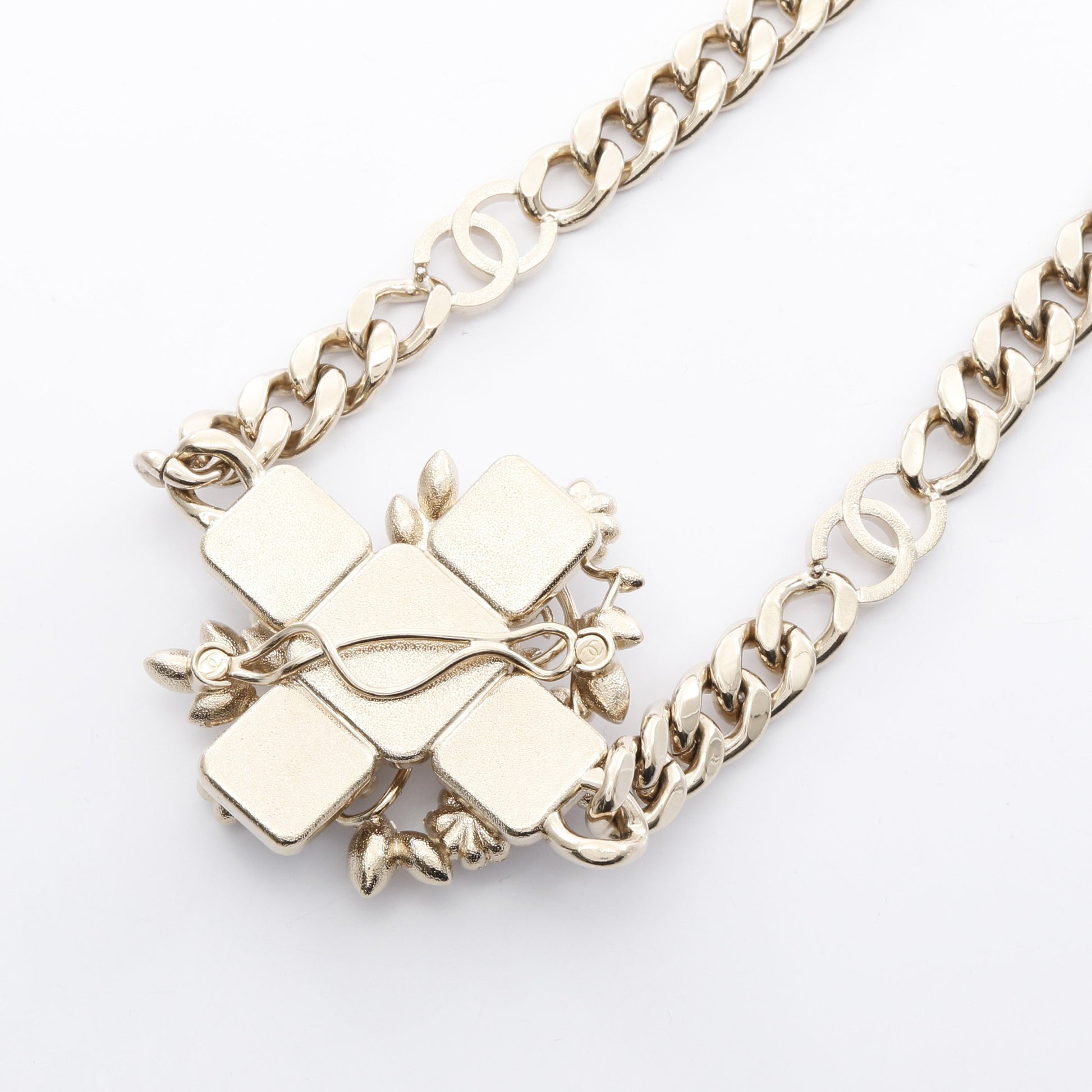 ネックレス GP フェイクパール ラインストーン ゴールド B22K シャネル アクセサリー CHANEL