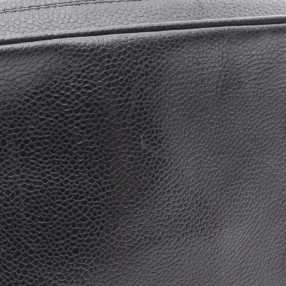 トリプルココマーク チェーンショルダーバッグ キャビアスキン ブラック ゴールド金具 シャネル バッグ CHANEL