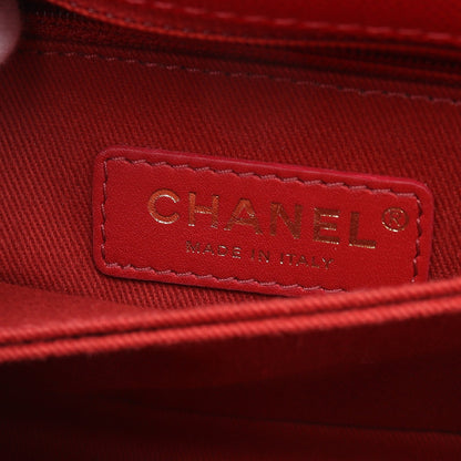 ココハンドル フラップ マトラッセ ハンドバッグ キャビアスキン レッド ゴールド金具 2WAY シャネル バッグ CHANEL