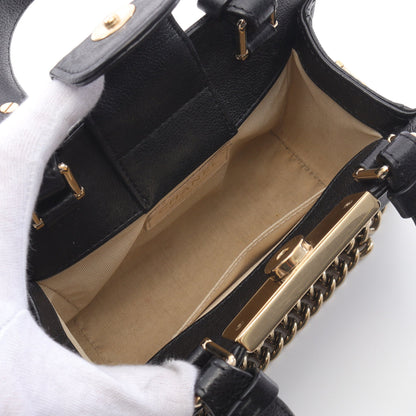 マトラッセ チェーンショルダーバッグ レザー ブラック ゴールド金具 2WAY シャネル バッグ CHANEL