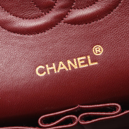 マトラッセ Wフラップ Wチェーンショルダーバッグ ラムスキン ブラック ゴールド金具 シャネル バッグ CHANEL
