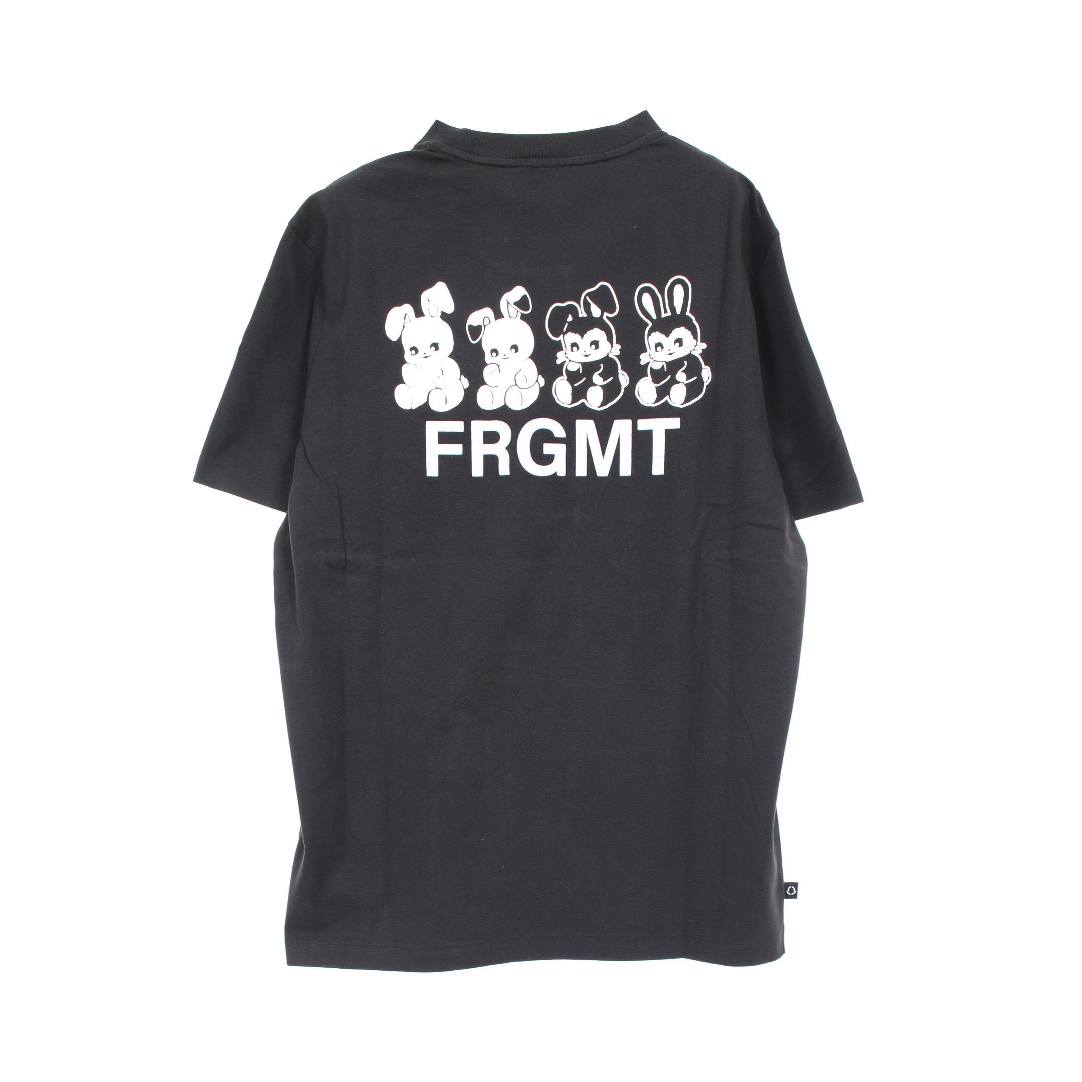 MONCLER クマプリント Tシャツ MONCLER (モンクレール) ダブルワッペン クルーネック 半袖 Tシャツ