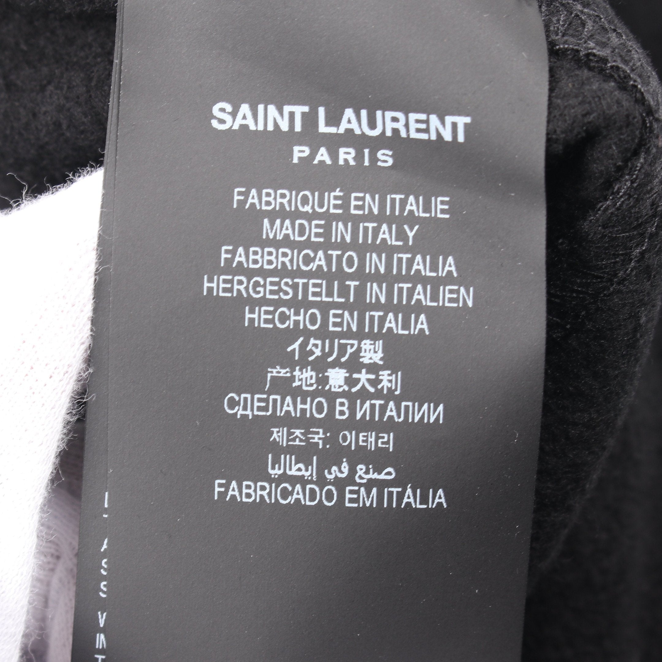 スウェットパンツ コットン ブラック サンローランパリ – RECLO