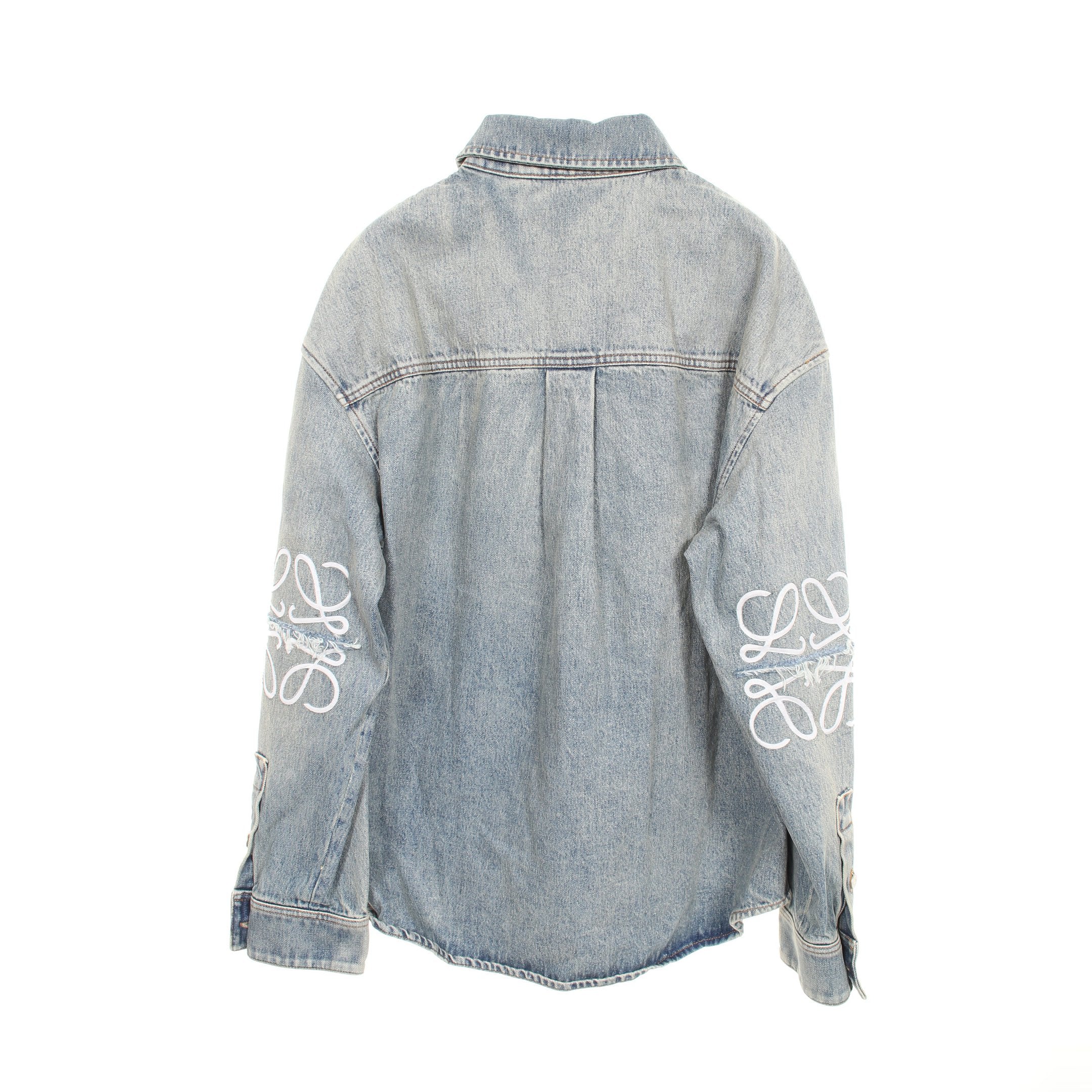 LOEWE アナグラムデニムオーバーシャツ LOEWE(ロエベ) アナグラムオーバーシャツ(デニム） H526Y1DW13