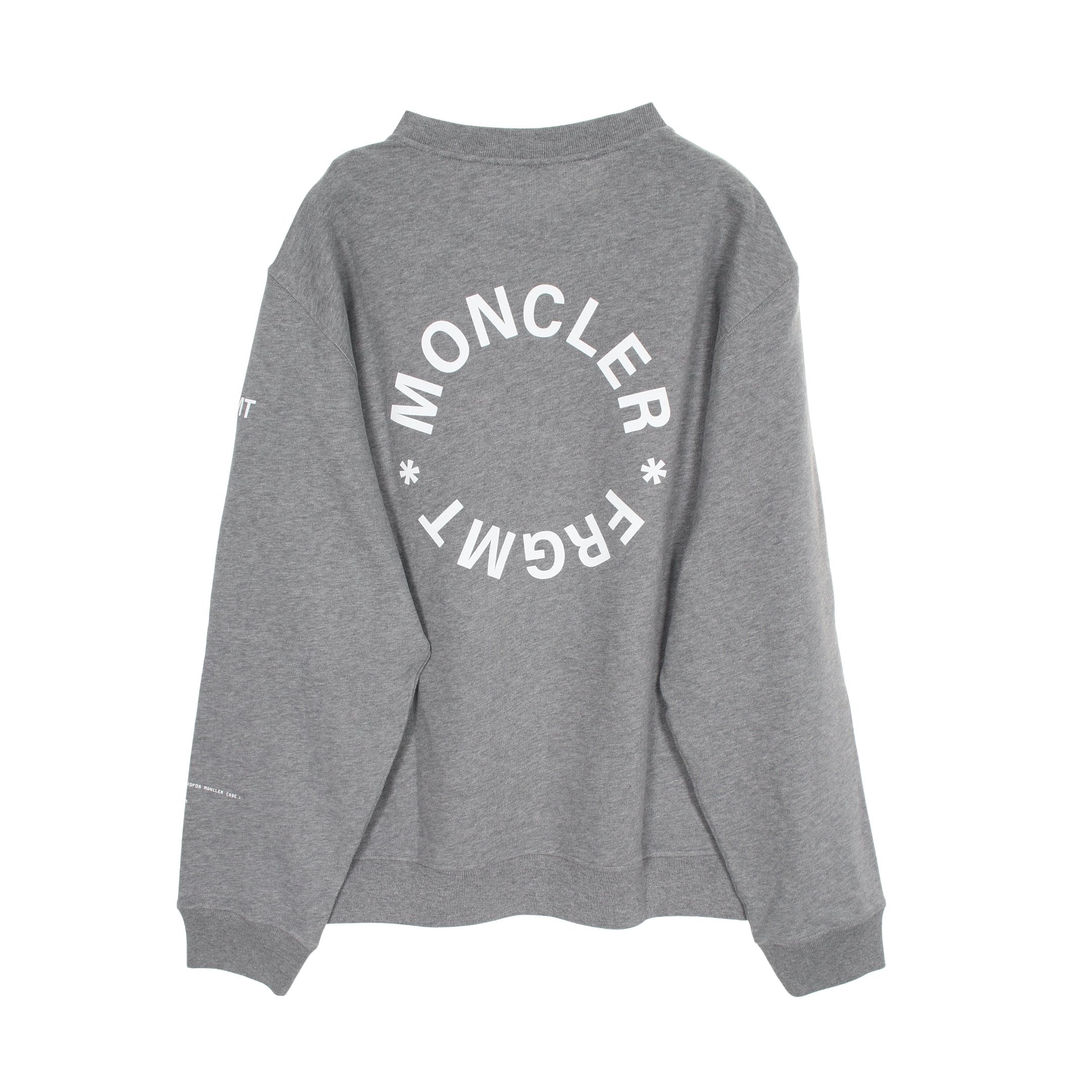 MONCLER LIFEロゴ グレー トレーナー MONCLER GENIUS 7 FRAGMENT HIROSHI FUJIWARA スウェットシャツ ロゴ