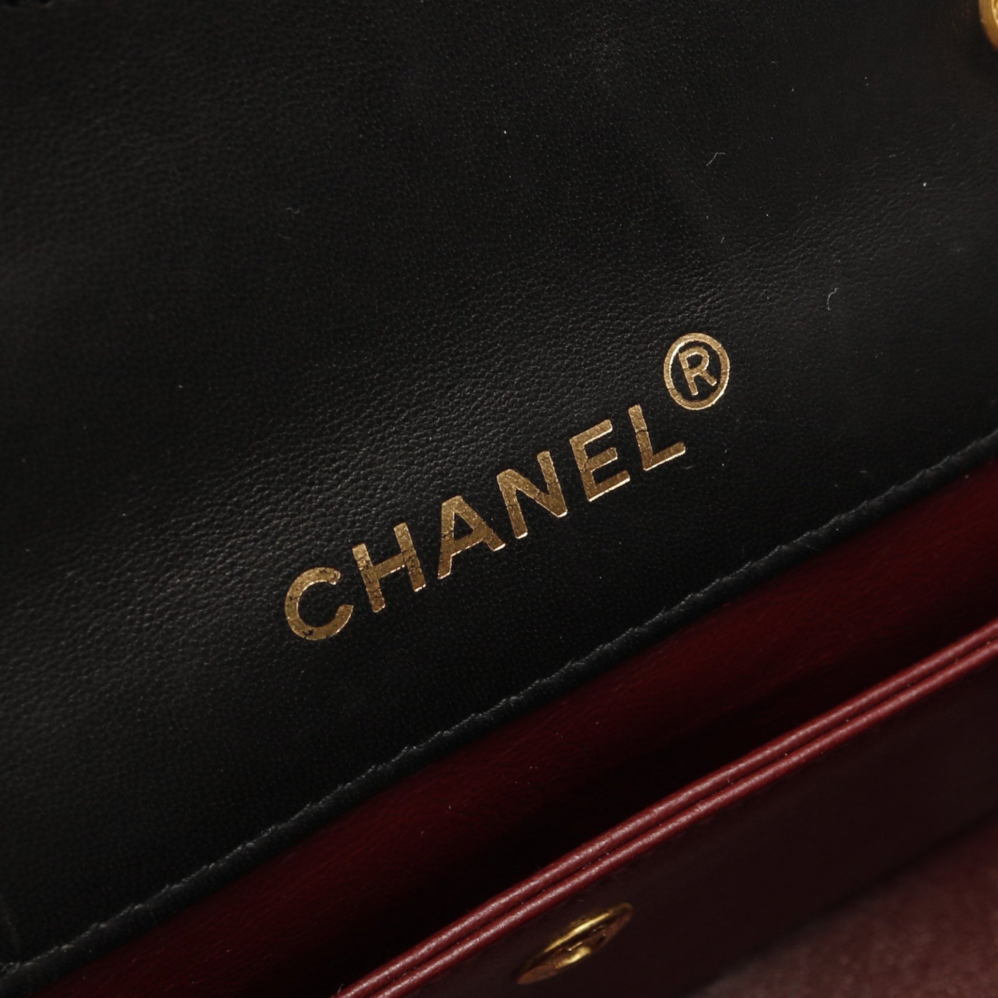 マトラッセ チェーンショルダーバッグ ラムスキン ブラック ゴールド金具 シャネル バッグ CHANEL