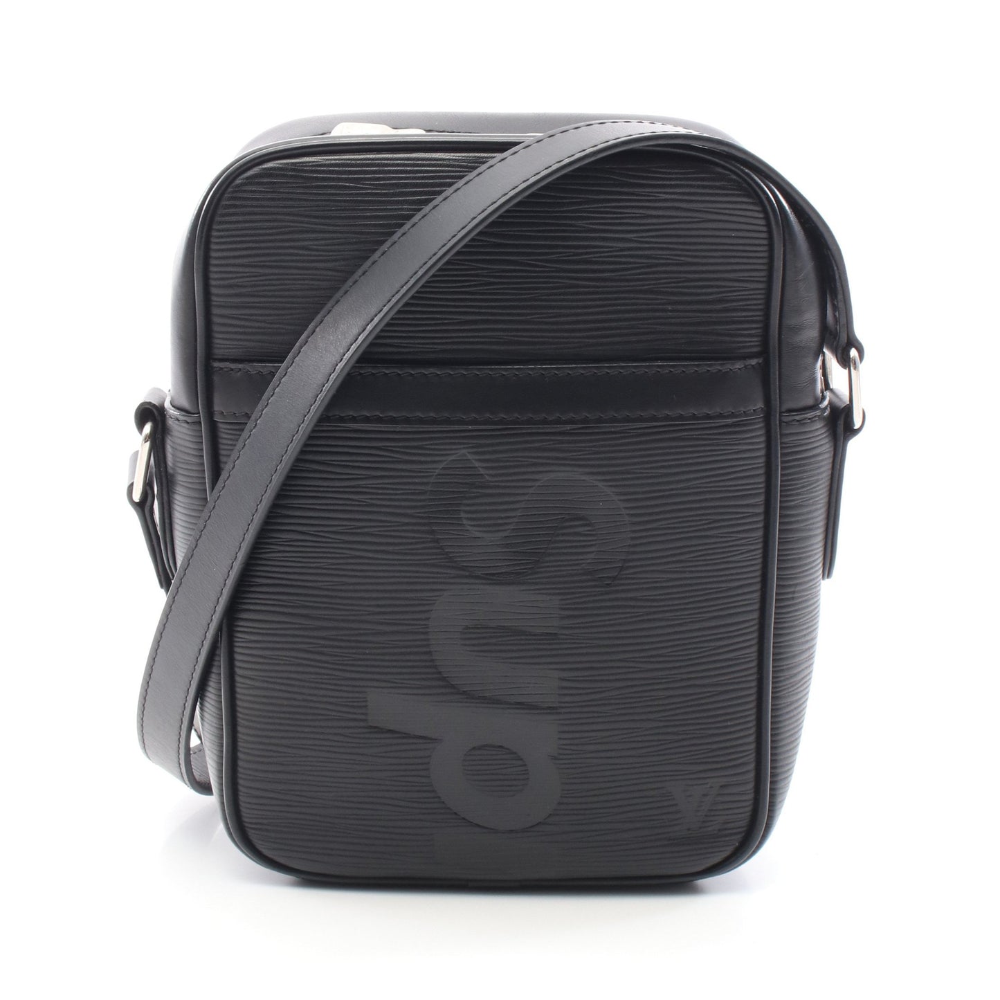 LOUIS VUITTON × Supreme ダヌーブPM エピ ノワール ショルダーバッグ レザー ブラック ルイヴィトン バッグ LOUIS VUITTON