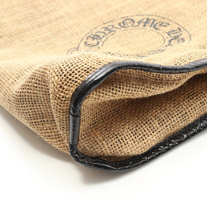 HORSESHOE BEACH BAG ショルダーバッグ トートバッグ ファブリック レザー ベージュ ブラック クロムハーツ バッグ Chrome Hearts