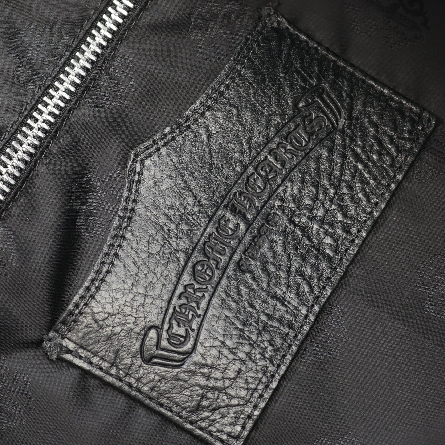 HORSESHOE BEACH BAG ショルダーバッグ トートバッグ ファブリック レザー ベージュ ブラック クロムハーツ バッグ Chrome Hearts