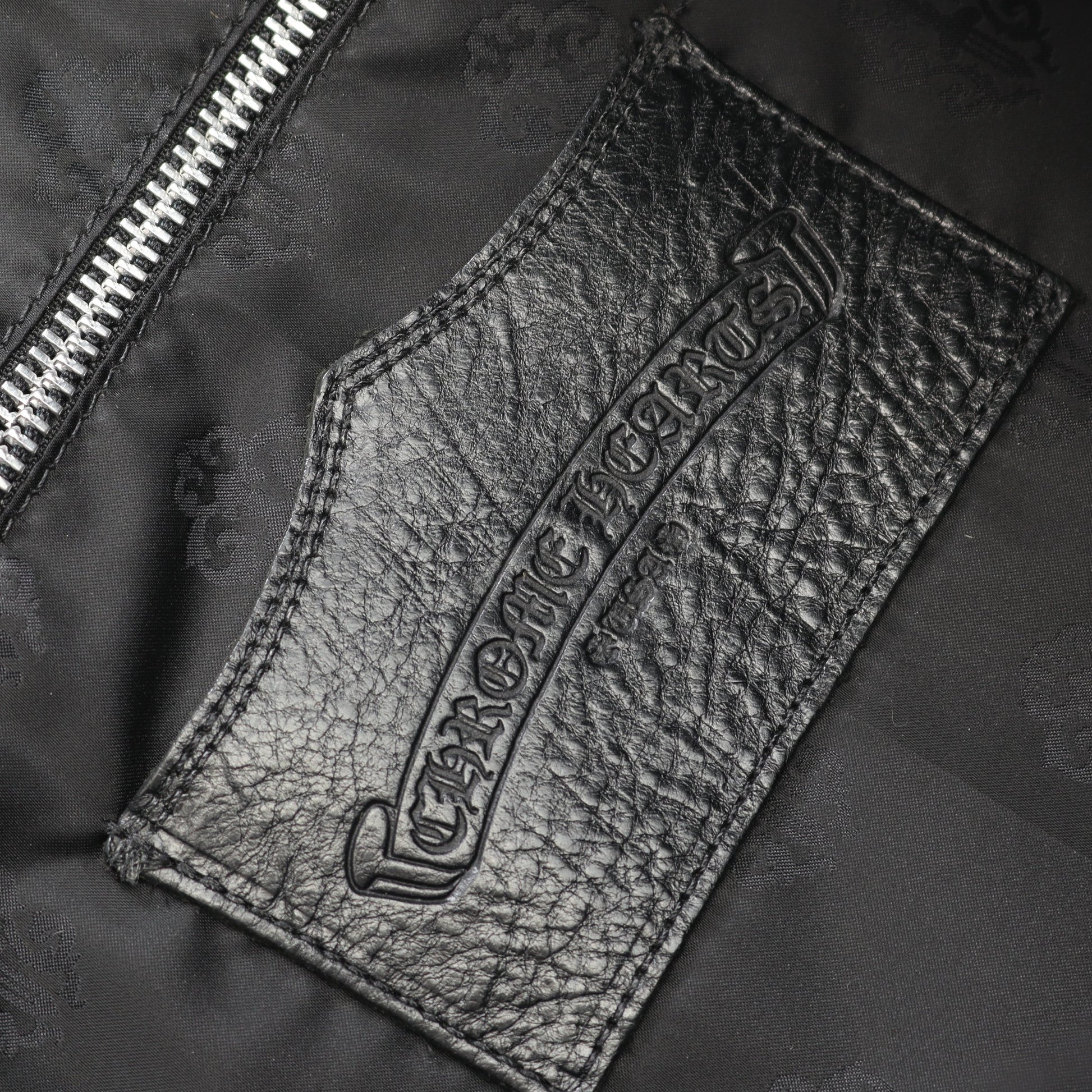 HORSESHOE BEACH BAG ショルダーバッグ トートバッグ ファブリック レザー ベージュ ブラック クロムハーツ バッグ Chrome Hearts