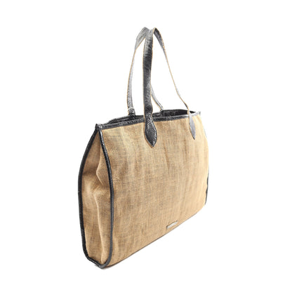 HORSESHOE BEACH BAG ショルダーバッグ トートバッグ ファブリック レザー ベージュ ブラック クロムハーツ バッグ Chrome Hearts