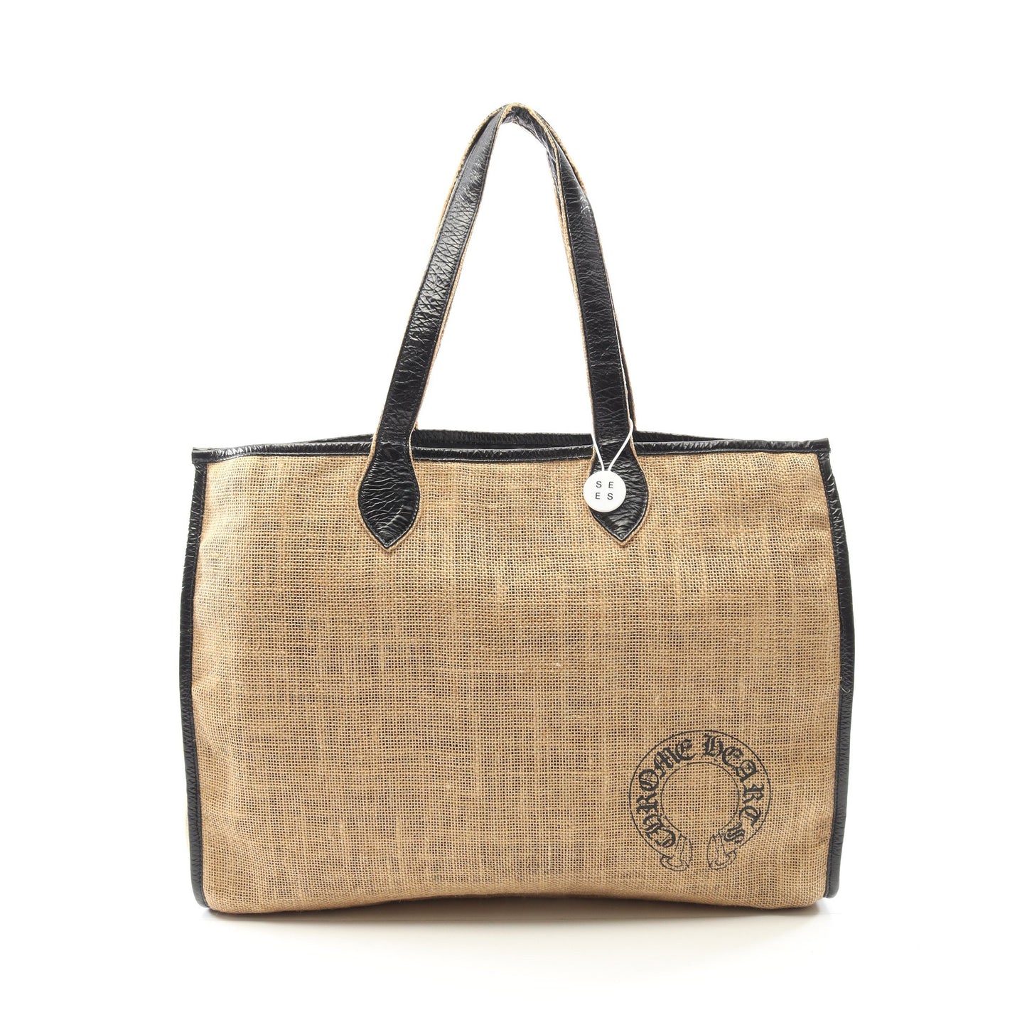 HORSESHOE BEACH BAG ショルダーバッグ トートバッグ ファブリック レザー ベージュ ブラック クロムハーツ バッグ Chrome Hearts