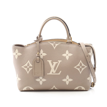 プティ パレPM モノグラムアンプラント トゥルトレール クレーム ハンドバッグ レザー グレーベージュ 2WAY ルイヴィトン バッグ LOUIS VUITTON