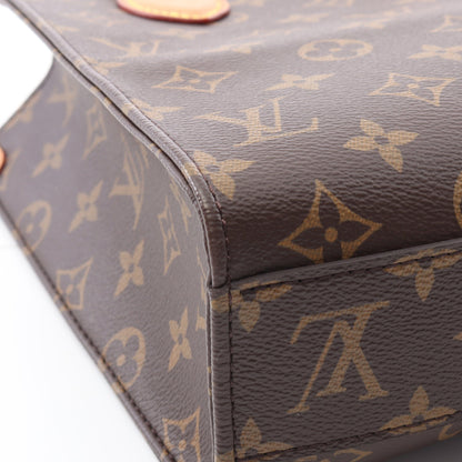 サックプラ BB ハンドバッグ PVC レザー ブラウン 2WAY ルイヴィトン バッグ LOUIS VUITTON