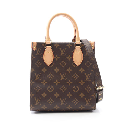 サックプラ BB ハンドバッグ PVC レザー ブラウン 2WAY ルイヴィトン バッグ LOUIS VUITTON