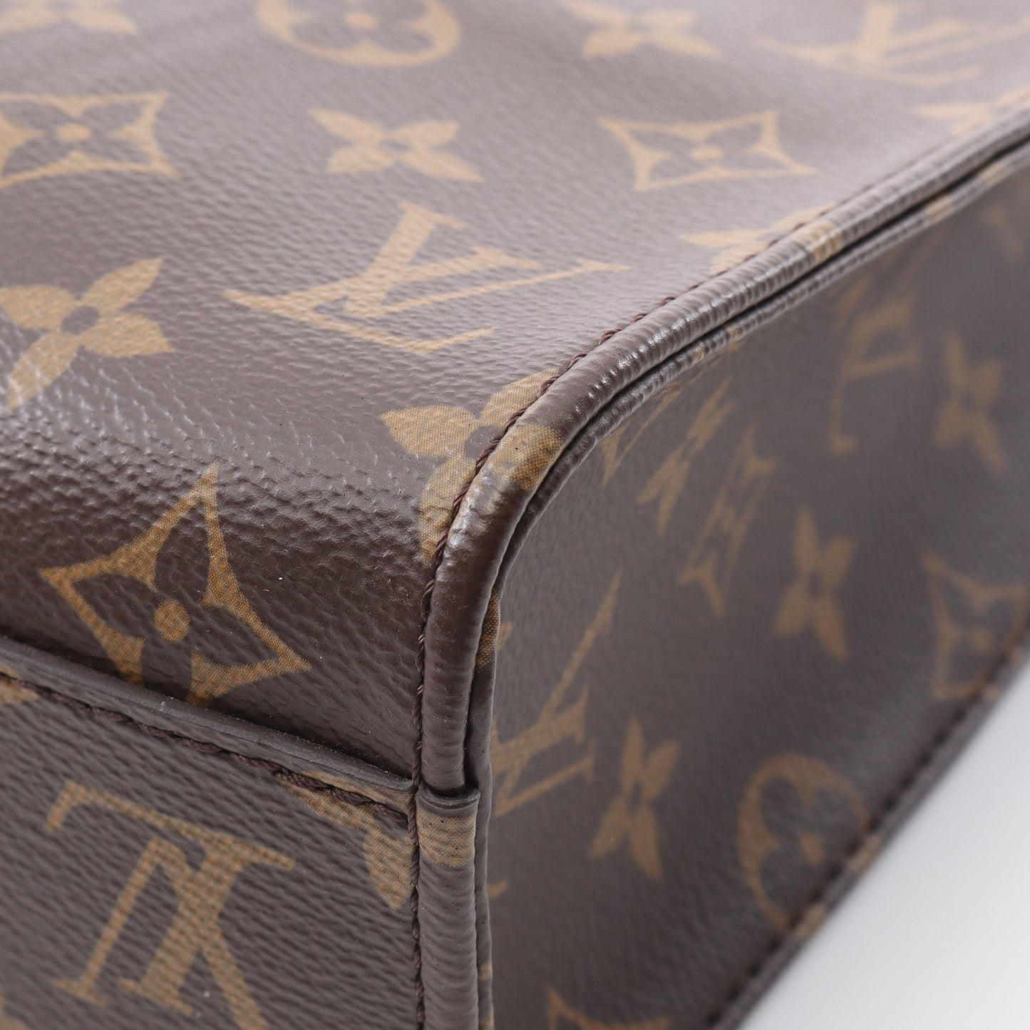サックプラ BB ハンドバッグ PVC レザー ブラウン 2WAY ルイヴィトン バッグ LOUIS VUITTON
