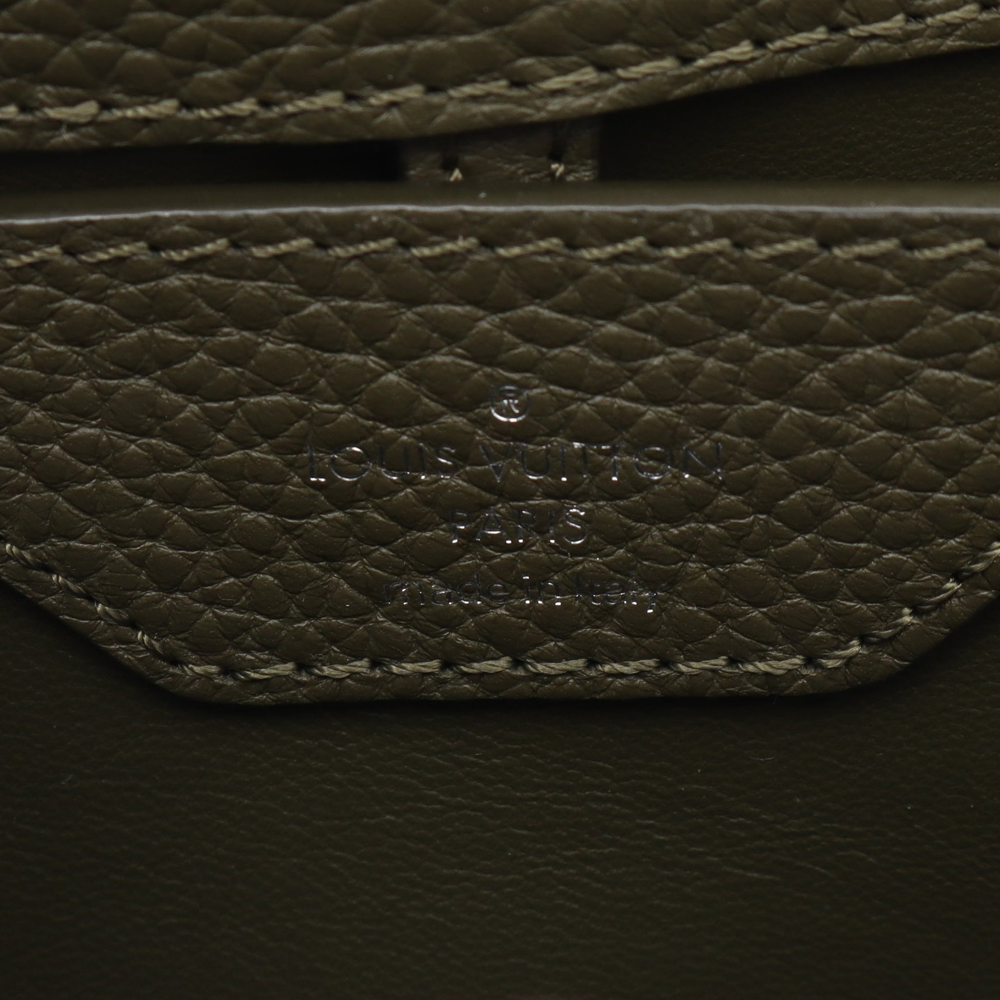 カプシーヌBB カーキ ハンドバッグ トリヨンレザー カーキグリーン 2WAY ルイヴィトン バッグ LOUIS VUITTON