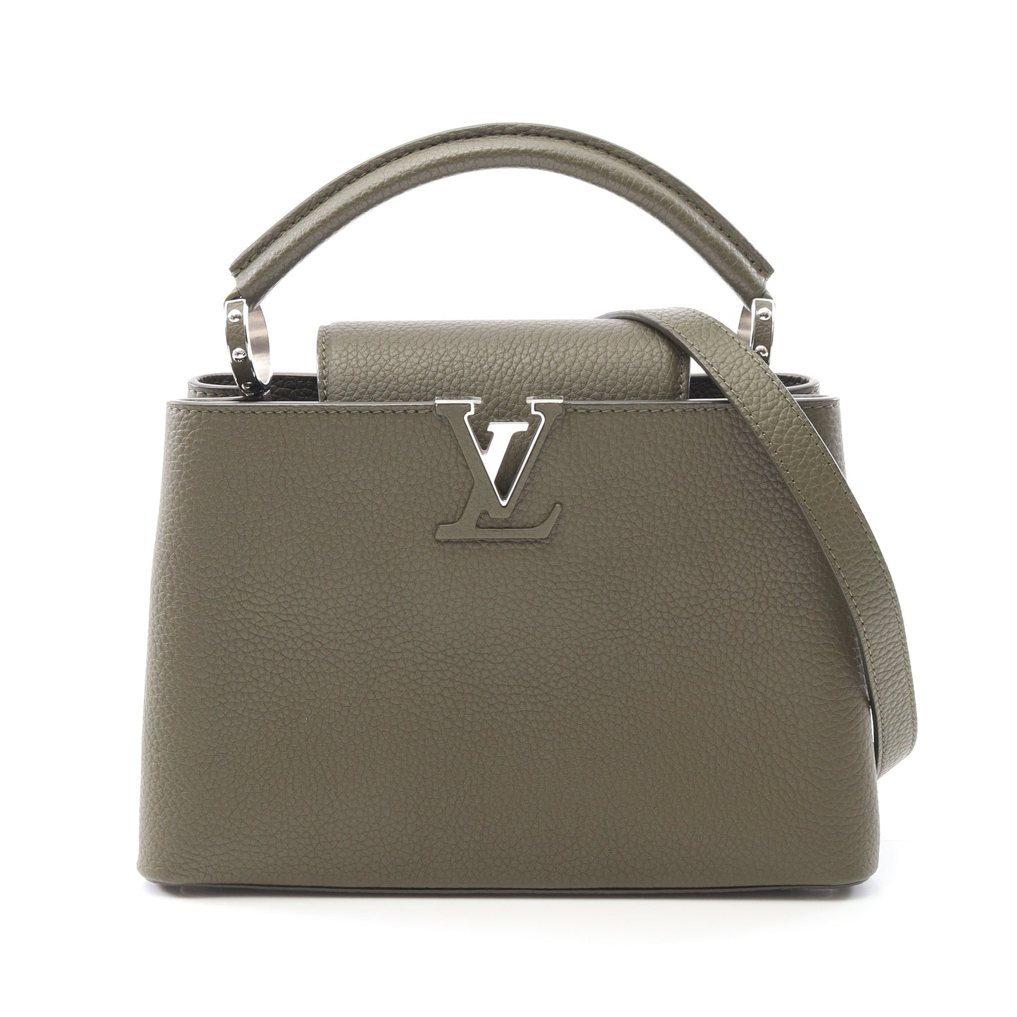 カプシーヌBB カーキ ハンドバッグ トリヨンレザー カーキグリーン 2WAY ルイヴィトン バッグ LOUIS VUITTON
