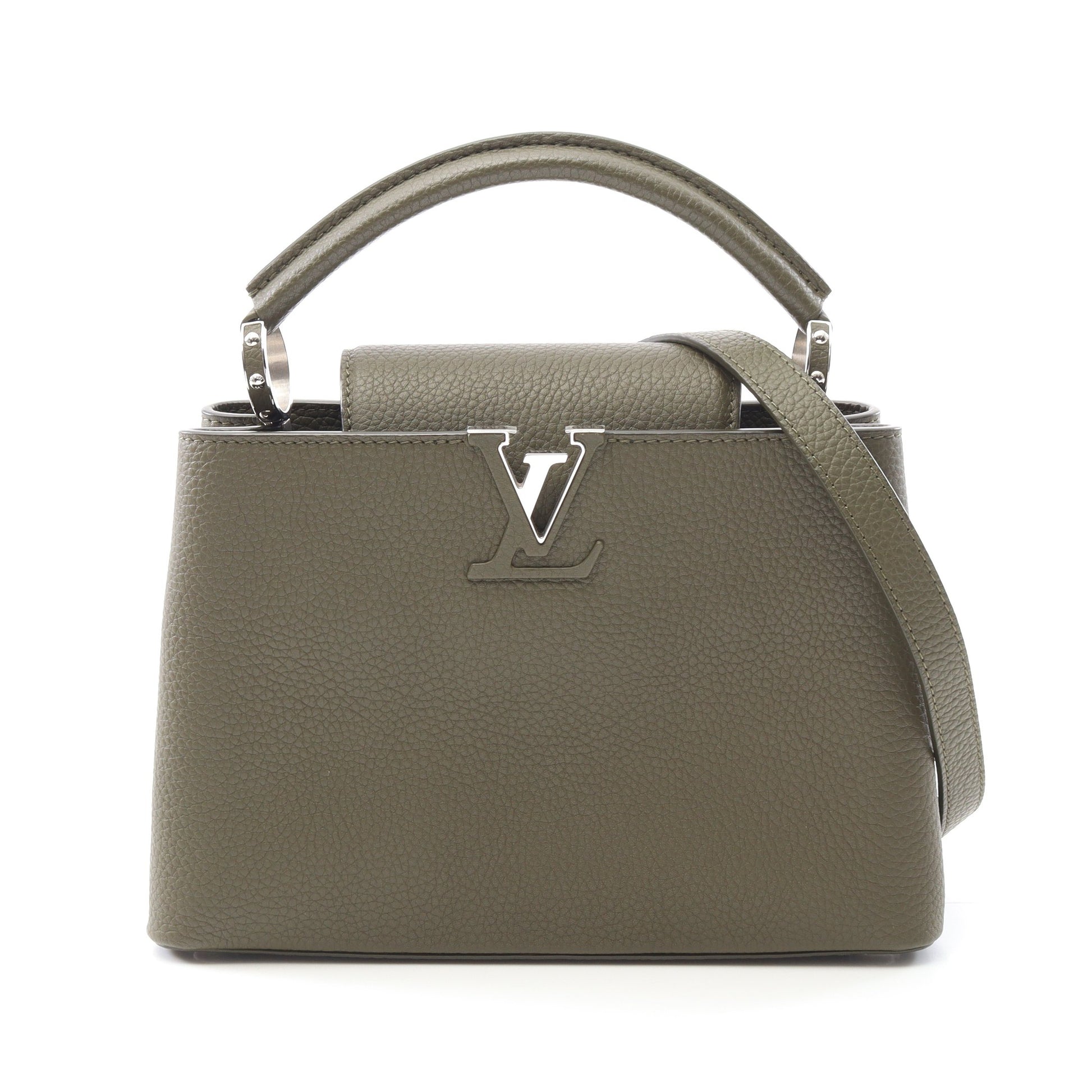 カプシーヌBB カーキ ハンドバッグ トリヨンレザー カーキグリーン 2WAY ルイヴィトン バッグ LOUIS VUITTON