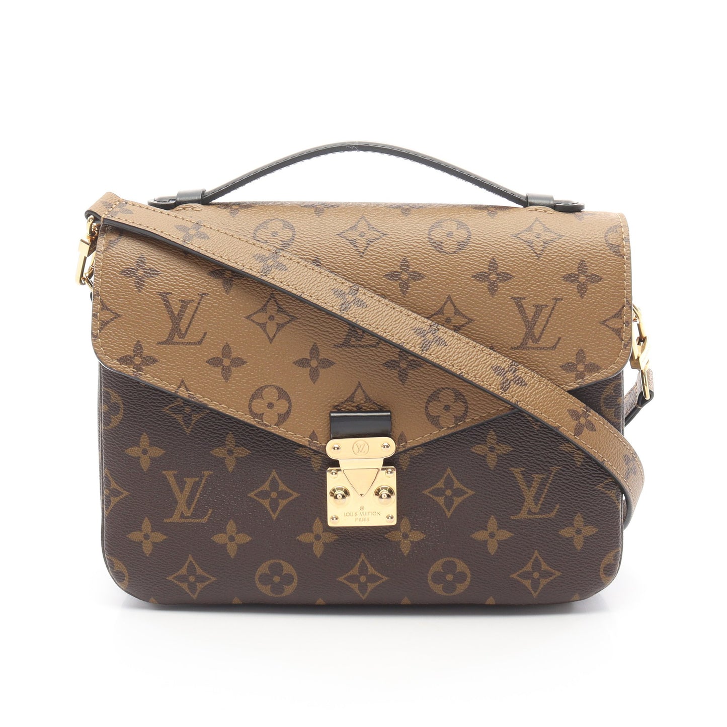 ポシェット メティス MM モノグラムリバース ハンドバッグ PVC レザー ブラウン ブラック 2WAY ルイヴィトン バッグ LOUIS VUITTON