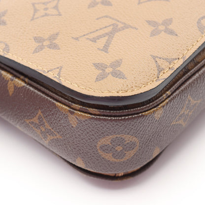 ポシェット メティス MM モノグラムリバース ハンドバッグ PVC レザー ブラウン ブラック 2WAY ルイヴィトン バッグ LOUIS VUITTON