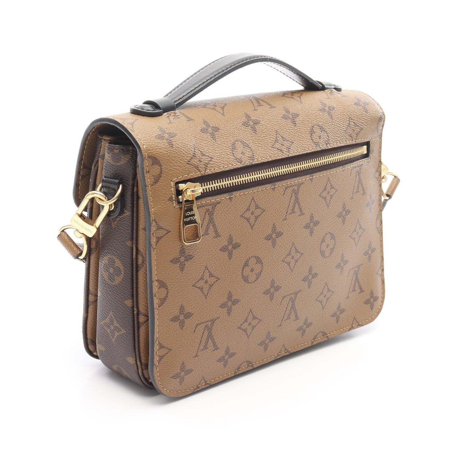 ポシェット メティス MM モノグラムリバース ハンドバッグ PVC レザー ブラウン ブラック 2WAY ルイヴィトン バッグ LOUIS VUITTON