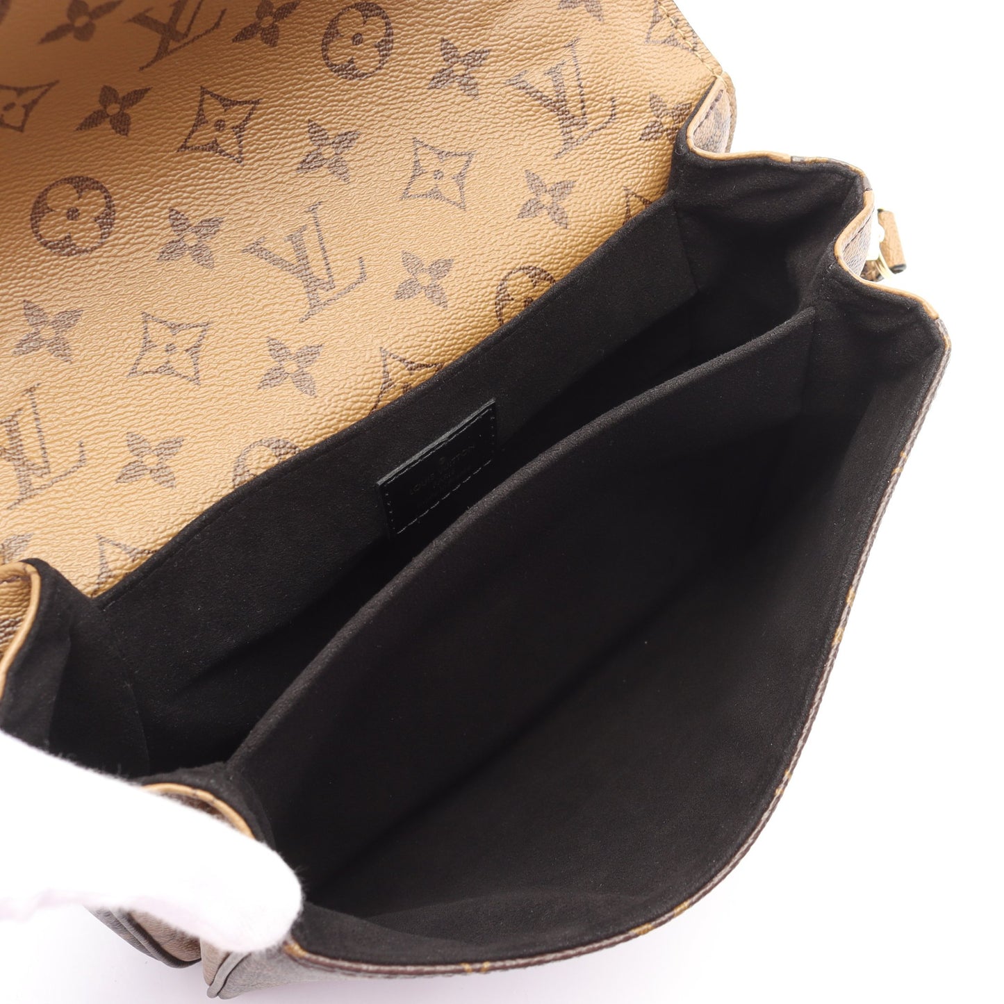 ポシェット メティス MM モノグラムリバース ハンドバッグ PVC レザー ブラウン ブラック 2WAY ルイヴィトン バッグ LOUIS VUITTON