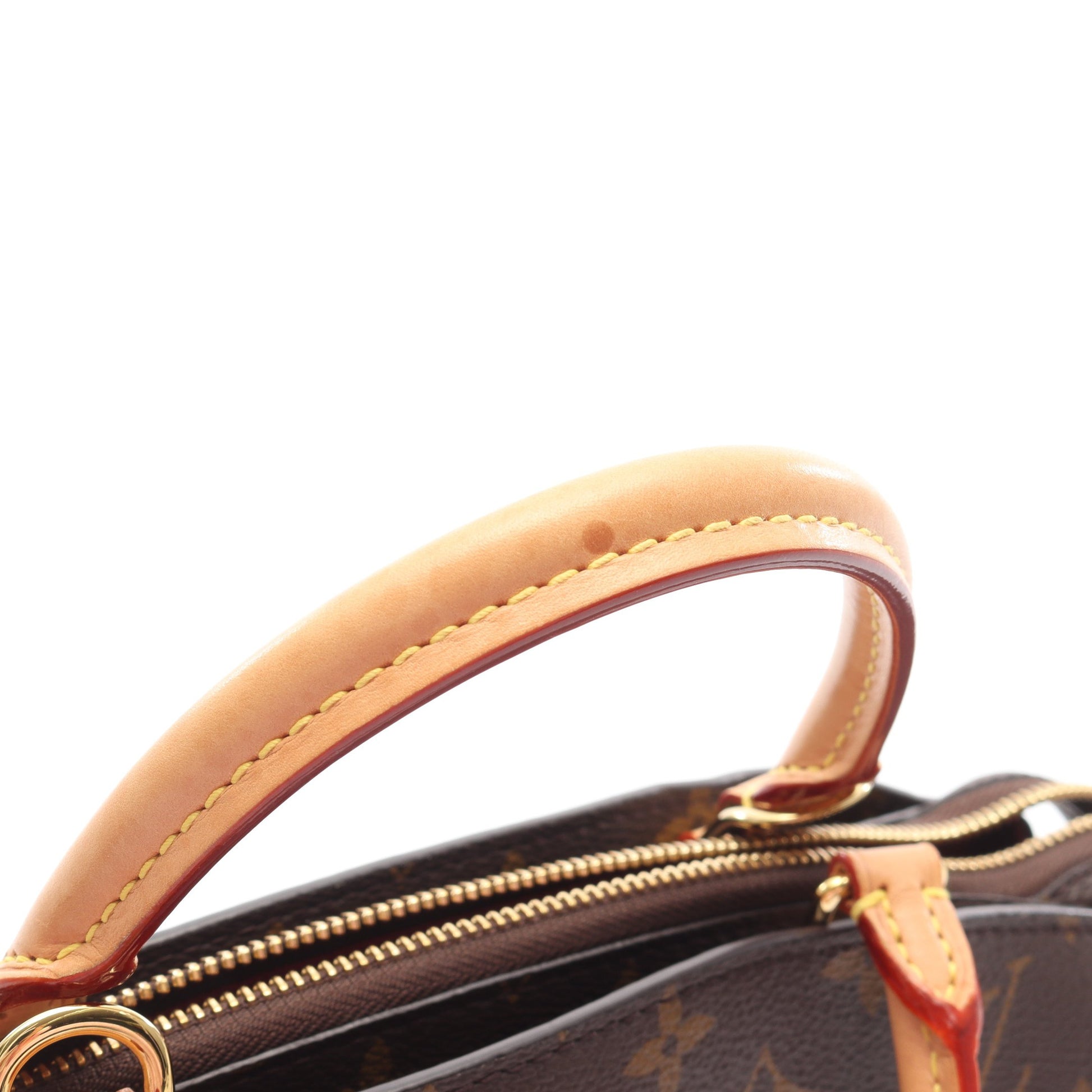 プティ パレPM モノグラム ハンドバッグ PVC レザー ブラウン 2WAY ルイヴィトン バッグ LOUIS VUITTON