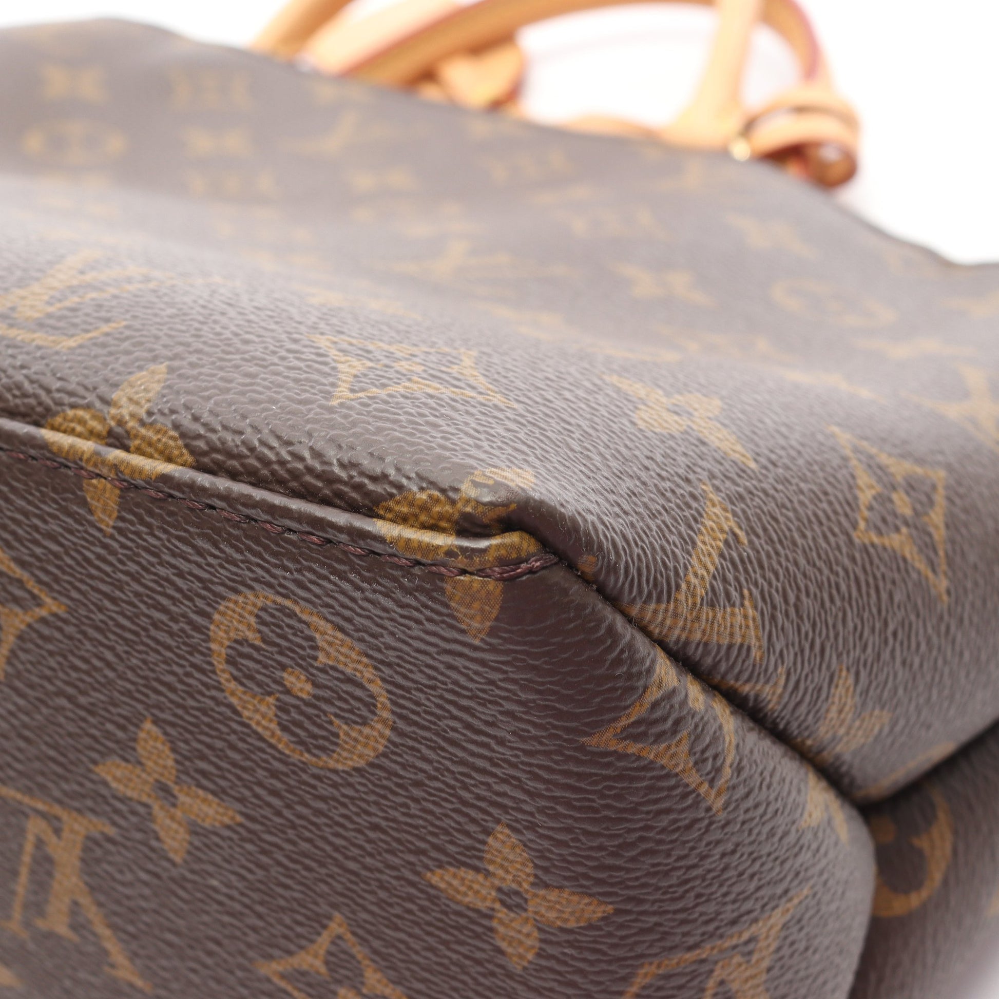 プティ パレPM モノグラム ハンドバッグ PVC レザー ブラウン 2WAY ルイヴィトン バッグ LOUIS VUITTON