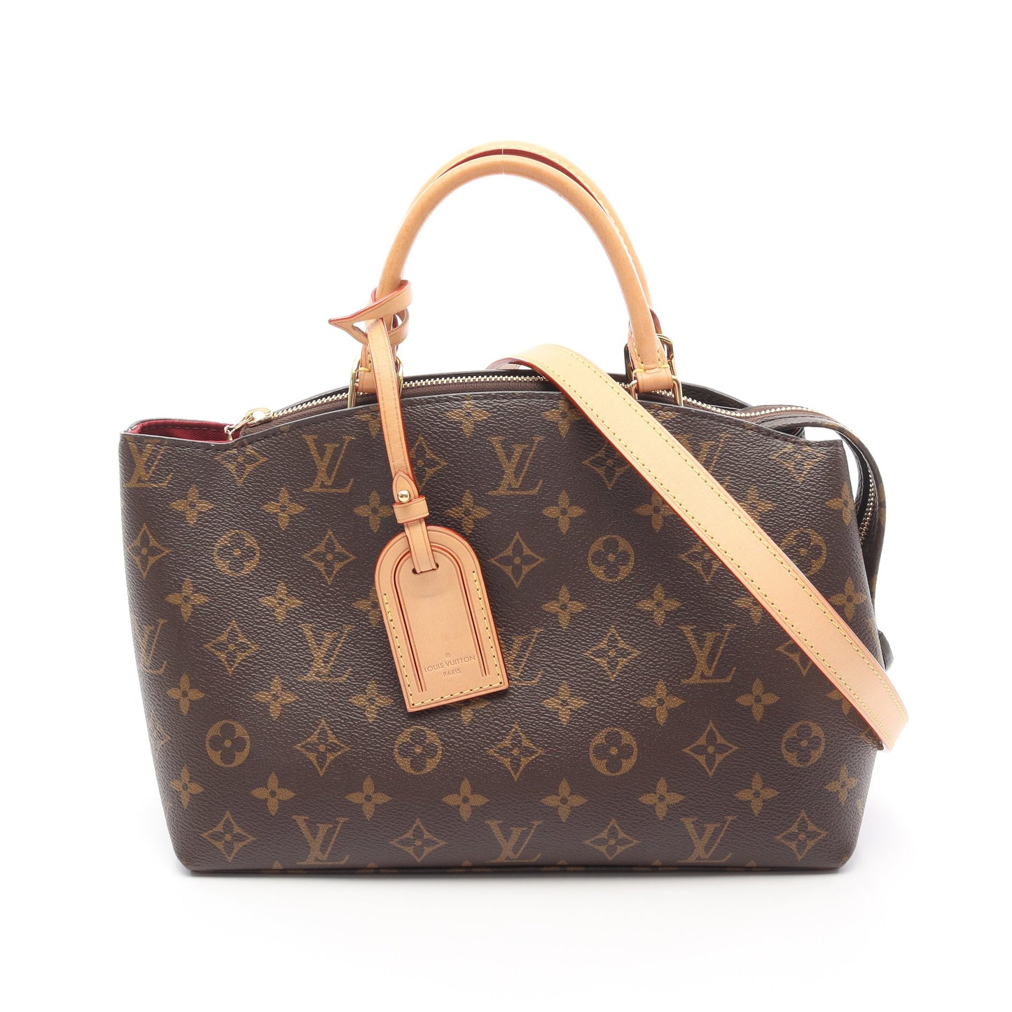 プティ パレPM モノグラム ハンドバッグ PVC レザー ブラウン 2WAY ルイヴィトン バッグ LOUIS VUITTON