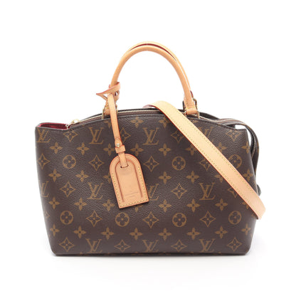 プティ パレPM モノグラム ハンドバッグ PVC レザー ブラウン 2WAY ルイヴィトン バッグ LOUIS VUITTON