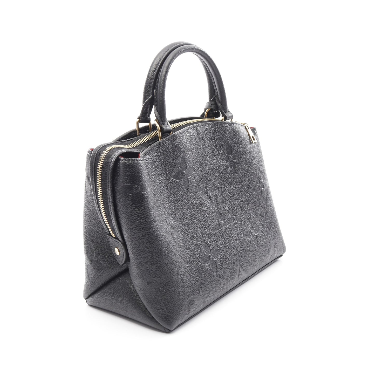 プティ パレPM モノグラムアンプラント ハンドバッグ レザー ブラック 2WAY ルイヴィトン バッグ LOUIS VUITTON