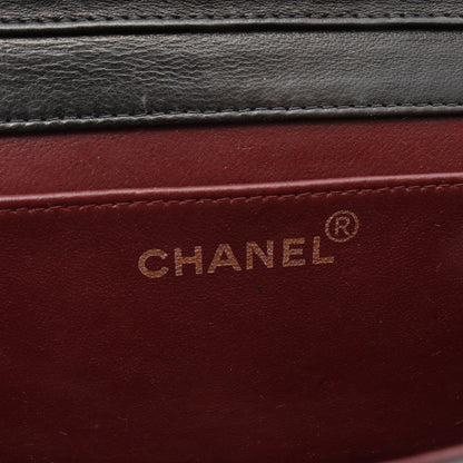 ミニマトラッセ フルフラップ チェーンショルダーバッグ ラムスキン ブラック ゴールド金具 シャネル バッグ CHANEL
