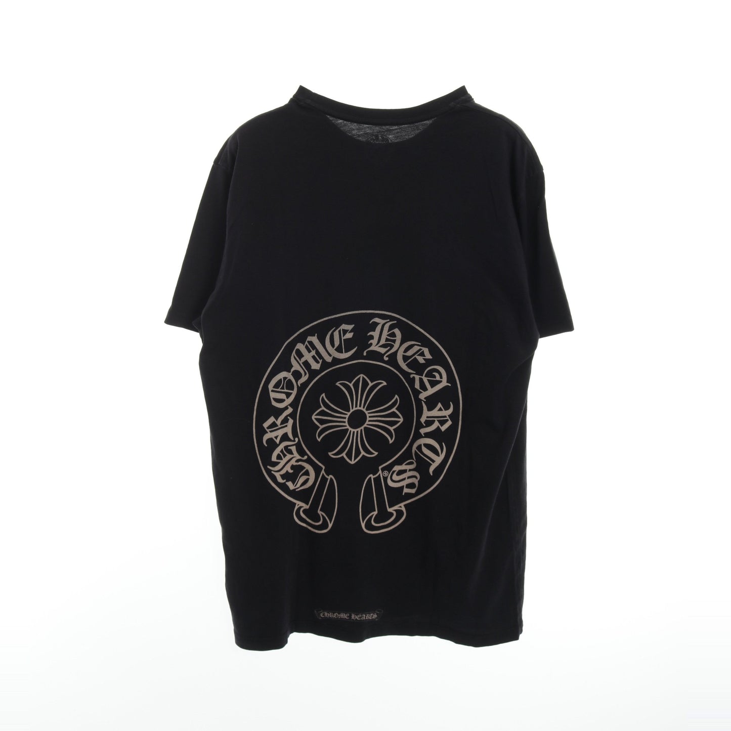 ホースシュー Tシャツ クルーネック 半袖 コットン ブラック クロム 