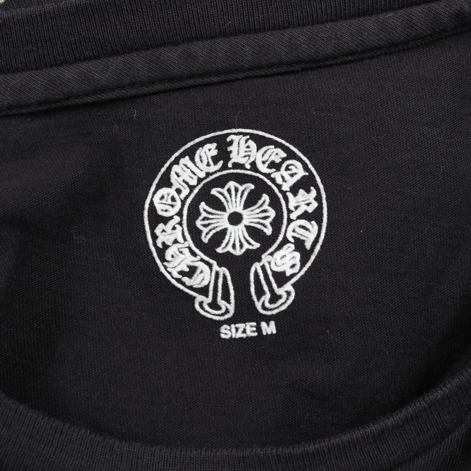 ホースシュー Tシャツ クルーネック 半袖 コットン ブラック クロム 