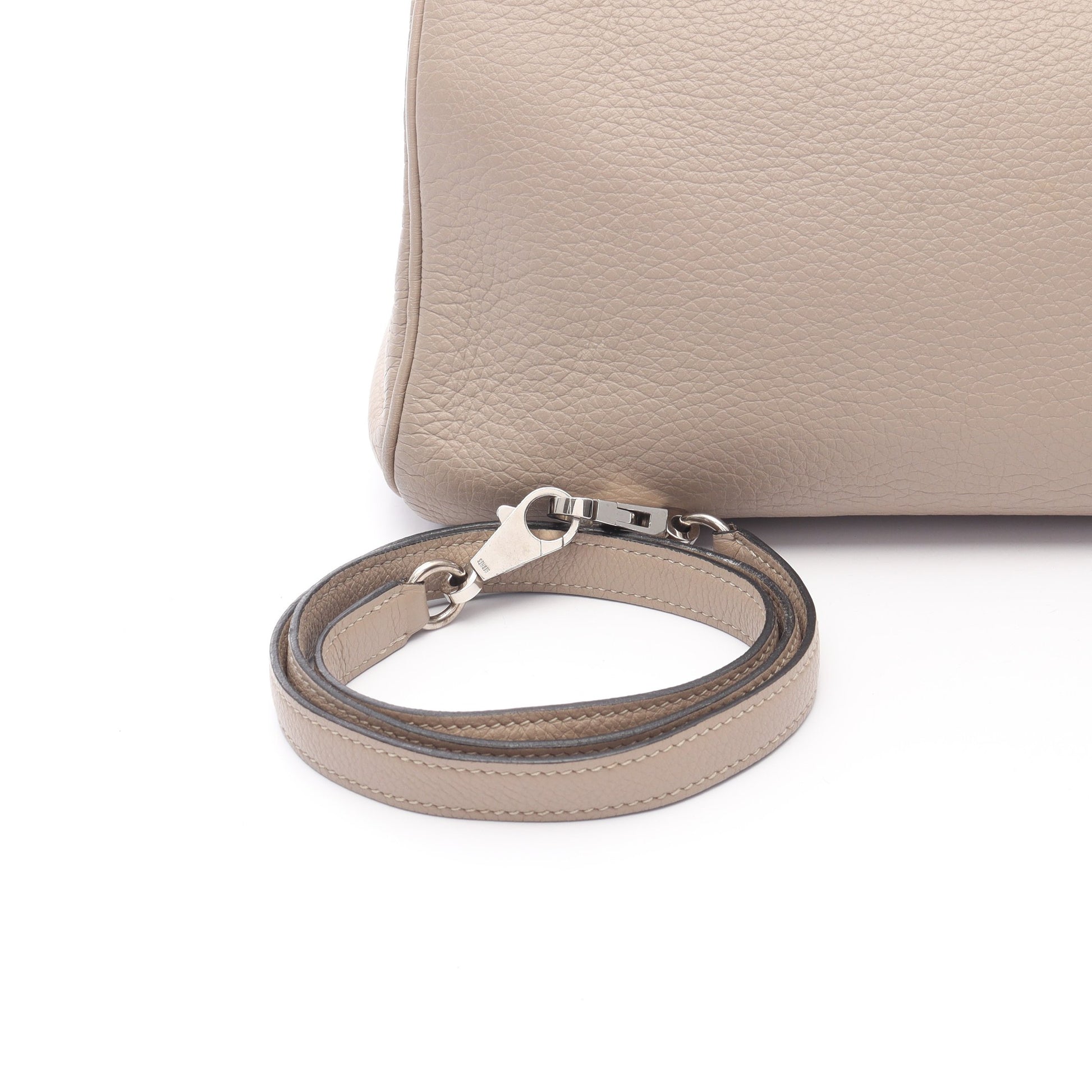 ケリー35 ハンドバッグ トゴ グレーベージュ シルバー金具 内縫い 2WAY □F刻印 エルメス バッグ HERMES