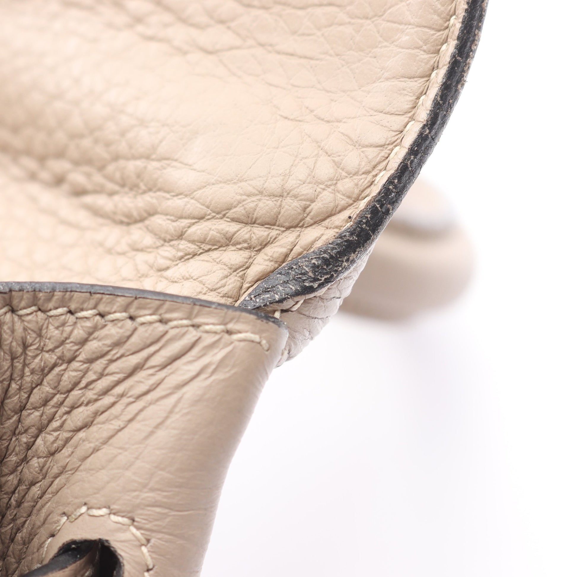 ケリー35 ハンドバッグ トゴ グレーベージュ シルバー金具 内縫い 2WAY □F刻印 エルメス バッグ HERMES