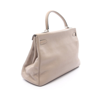 ケリー35 ハンドバッグ トゴ グレーベージュ シルバー金具 内縫い 2WAY □F刻印 エルメス バッグ HERMES