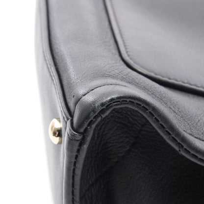 ココマーク チェーンショルダーバッグ レザー ブラック ゴールド金具 2WAY シャネル バッグ CHANEL